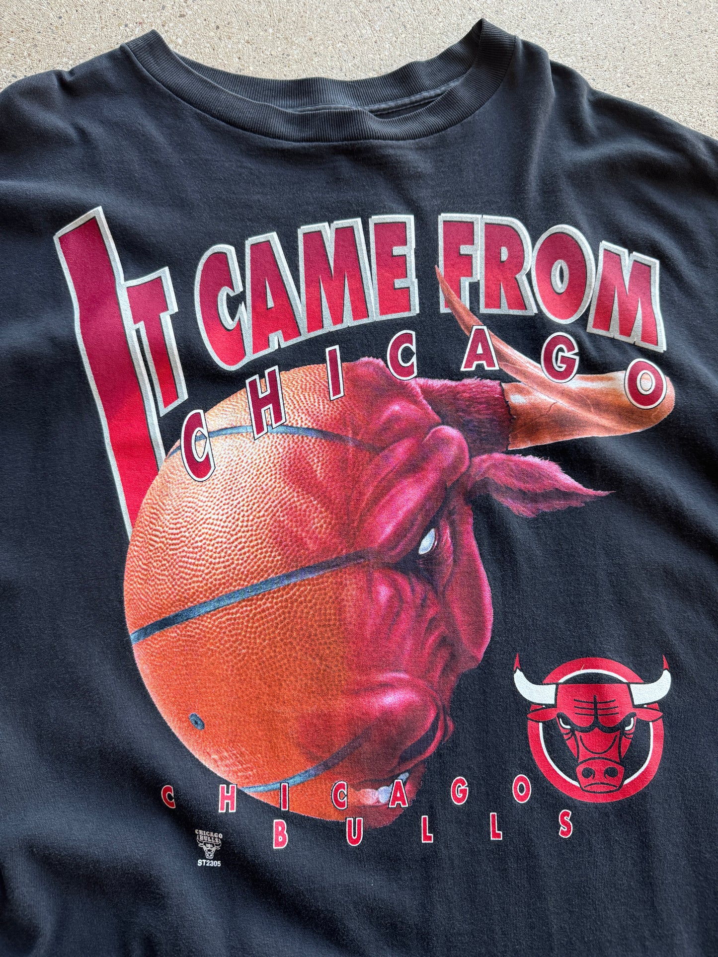 Vintage It Came From Chicago Bulls T Shirt Size 4XL