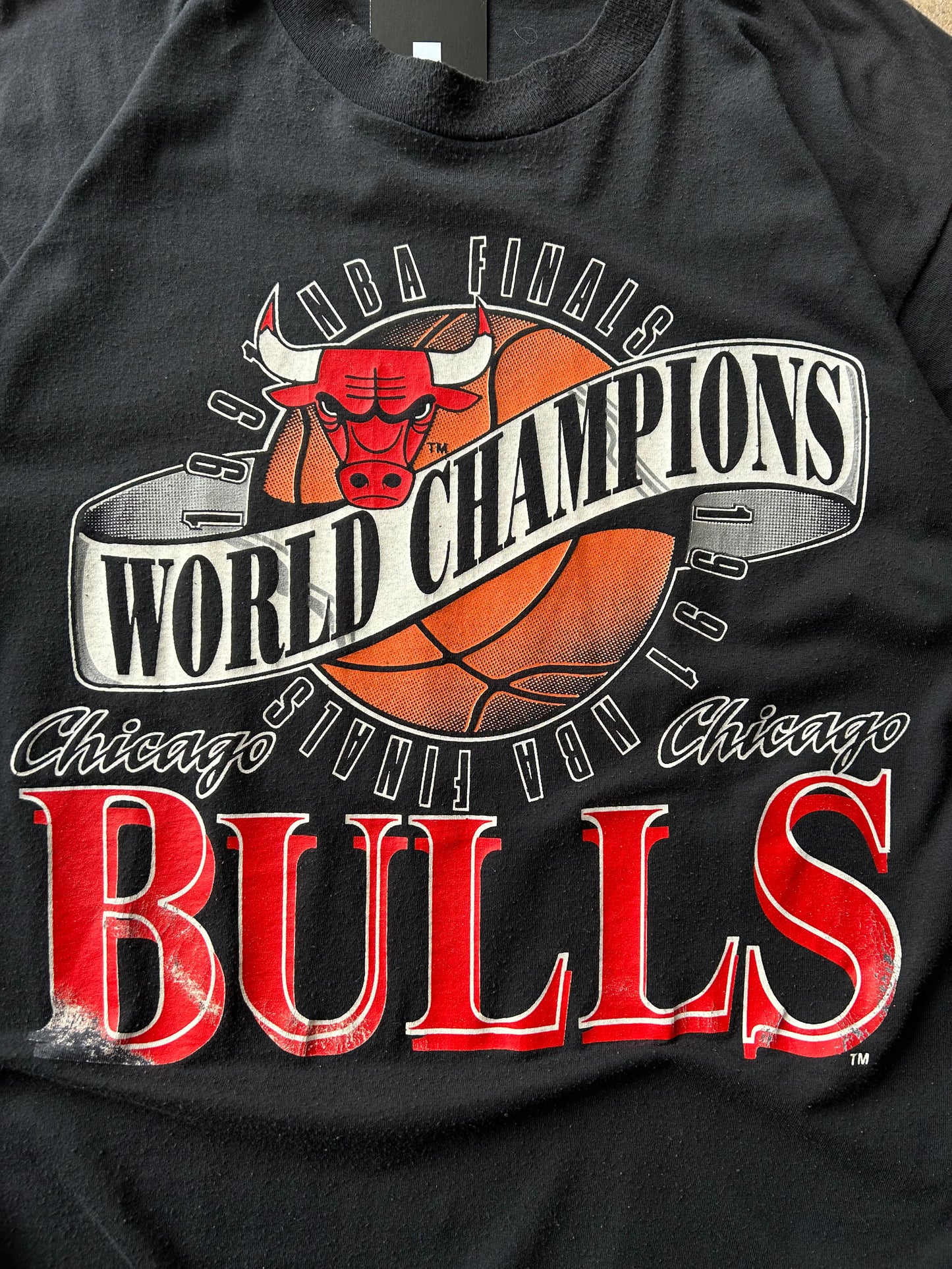 Vintage 1991 Chicago Bulls Tee Size Large