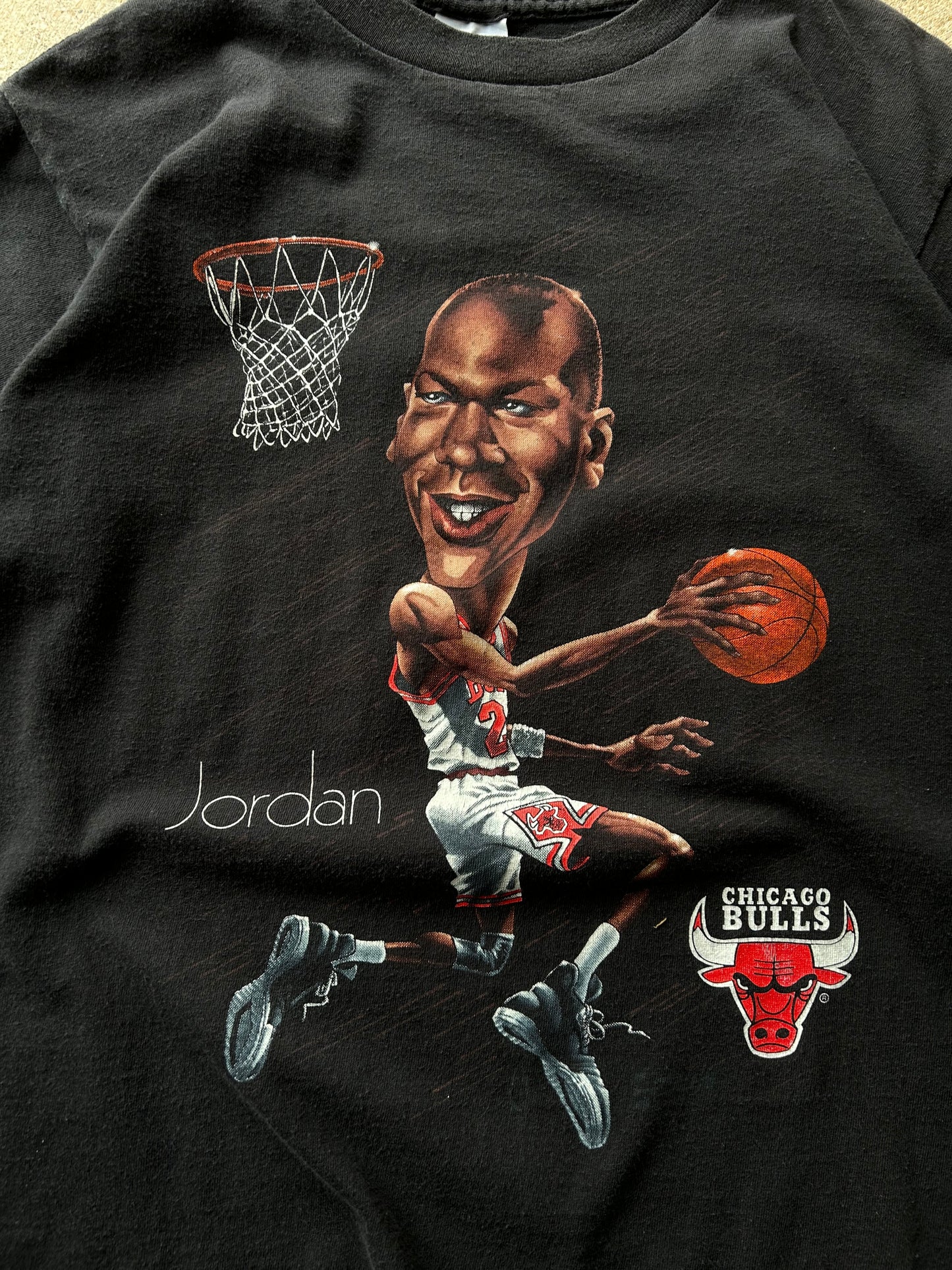 Vintage Michael Jordan Caricature T Shirt Size Medium