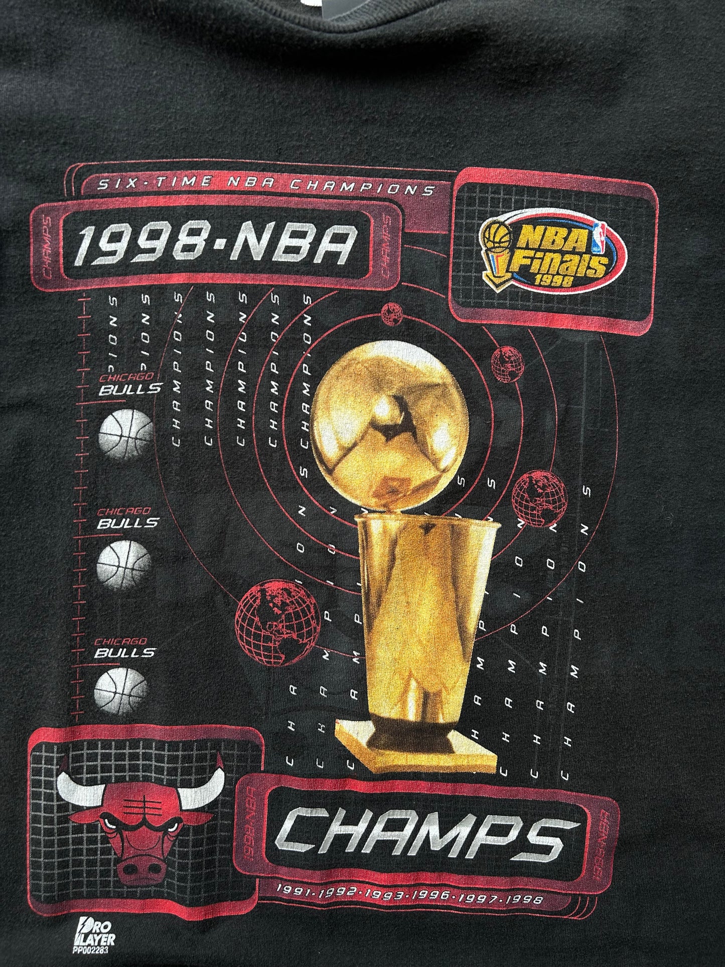 Vintage 1998 Chicago Bulls NBA Finals Shirt Size XL/XXL
