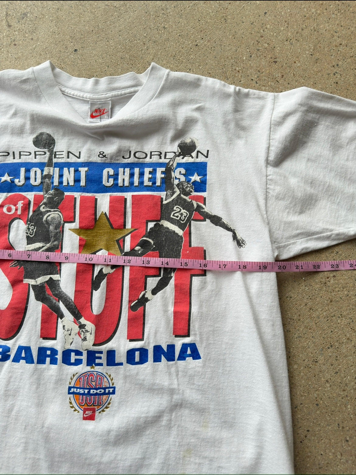 Vintage Jordan & Pippen Barcelona Nike T Shirt Size Medium