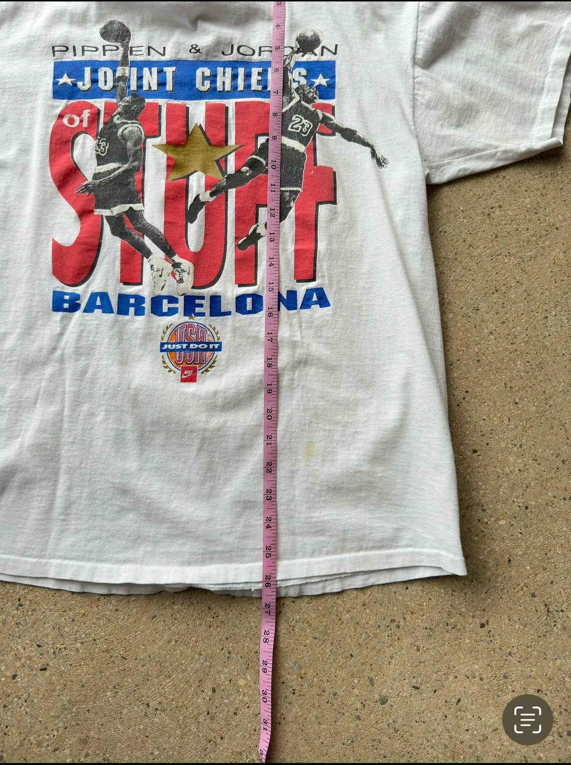 Vintage Jordan & Pippen Barcelona Nike T Shirt Size Medium